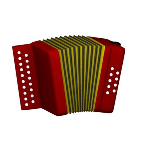 Very simple lowpoly accordion preview image